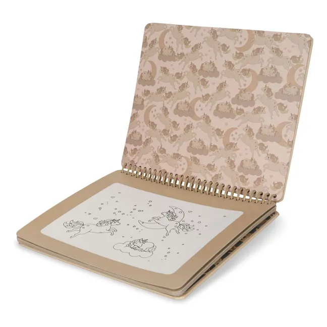 Libro para colorear Rabbit magic | Rosa empolvado