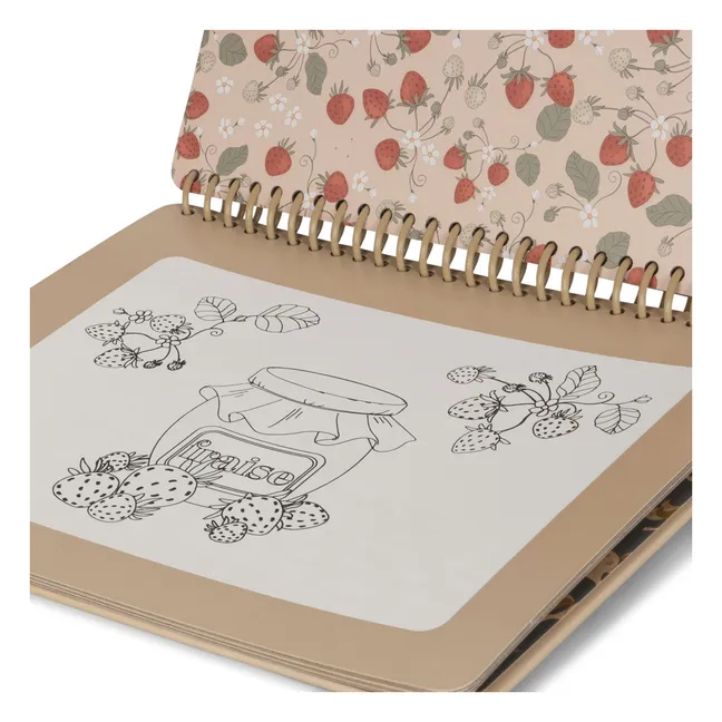 Libro para colorear Rabbit magic | Rosa empolvado