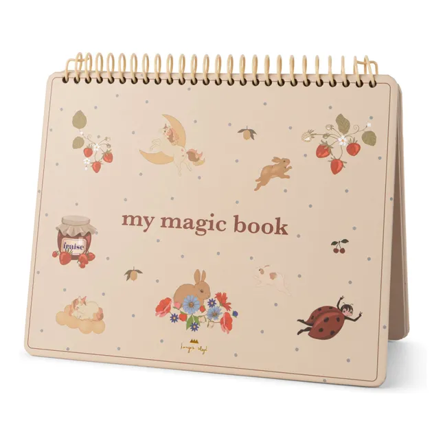 Libro para colorear Rabbit magic | Rosa empolvado