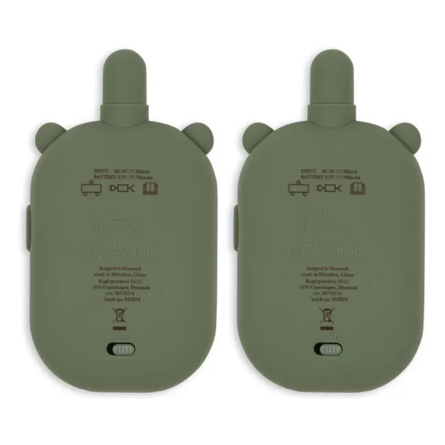 Talkie-walkie Ourson | Vert olive