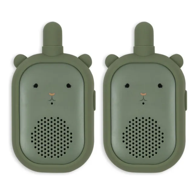 Talkie-walkie Ourson | Vert olive