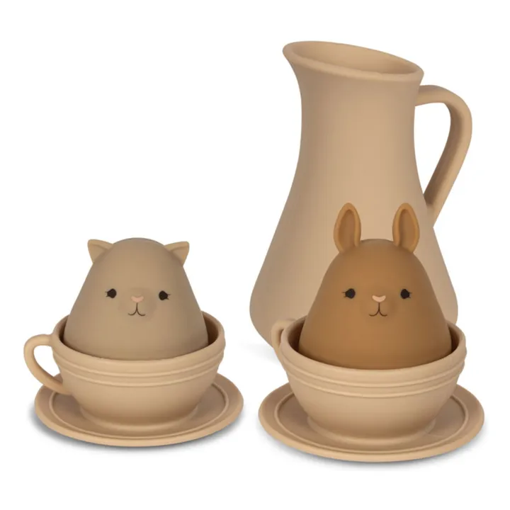 Juguetes de silicona para el baño | Beige- Imagen del producto n°0