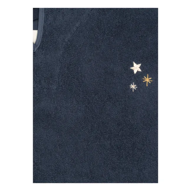Poncho da bagno scintillante | Blu marino