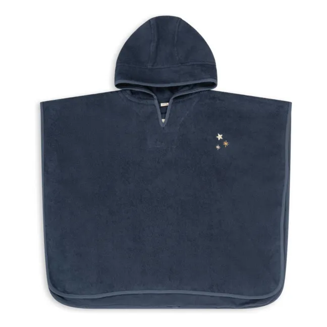 Poncho da bagno scintillante | Blu marino
