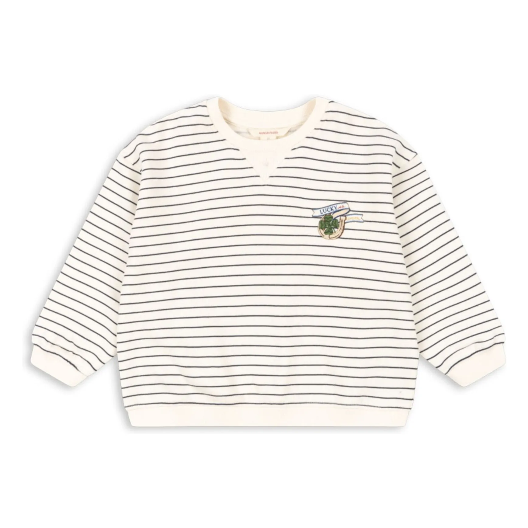 Konges Sløjd Ecru Amio Striped Sweat