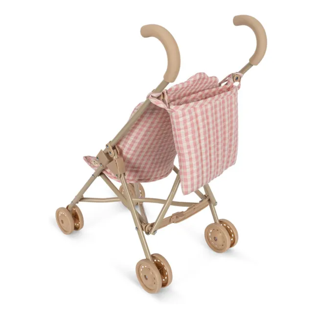 Puppenwagen Vichy | Rosa