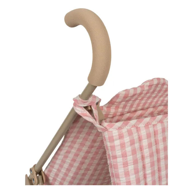 Puppenwagen Vichy | Rosa
