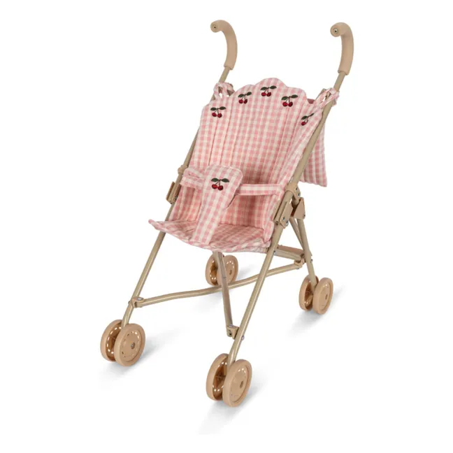 Puppenwagen Vichy | Rosa