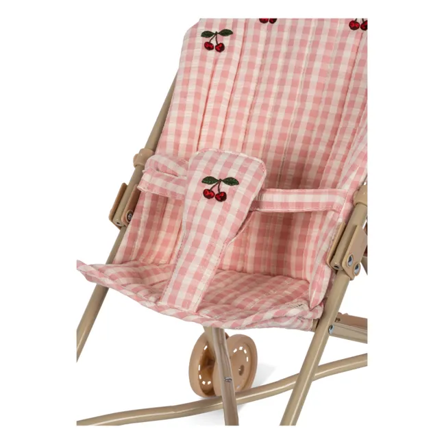 Puppenwagen Vichy | Rosa