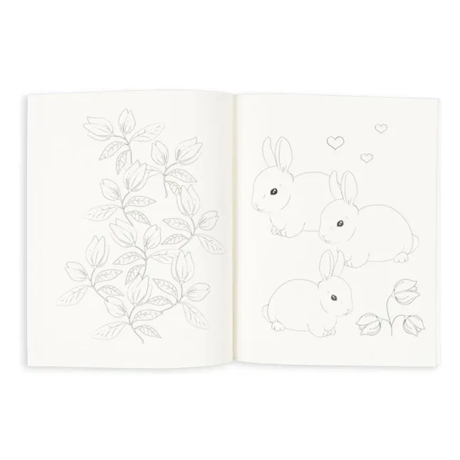 Libro para colorear y lápices de colores Mizumi | Crudo