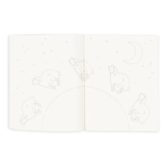 Libro para colorear y lápices de colores | Azul