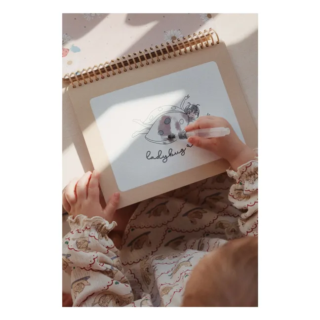 Libro para colorear Rabbit magic | Rosa empolvado
