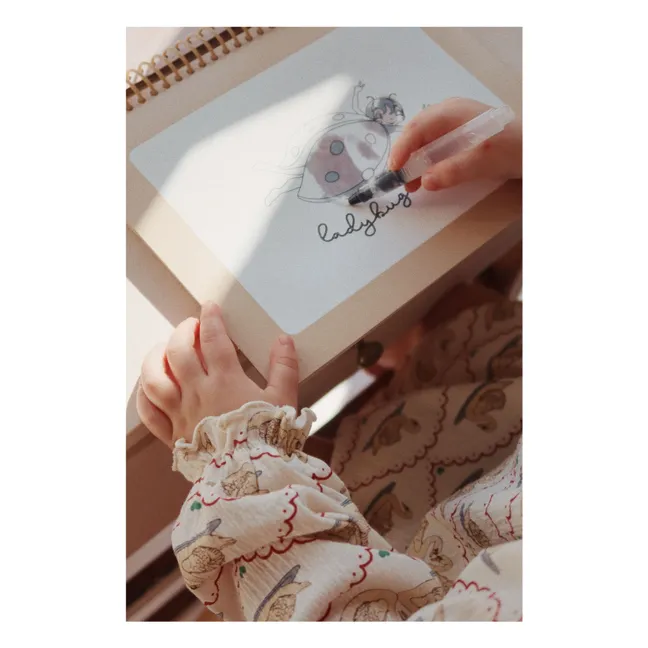 Libro para colorear Rabbit magic | Rosa empolvado