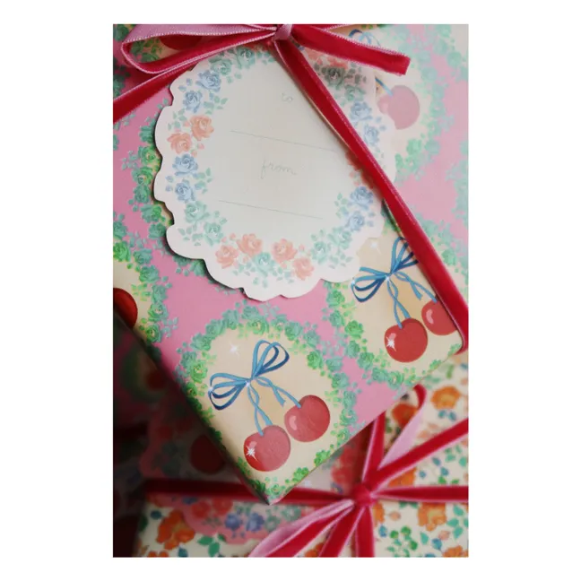 Geschenkanhänger Cherry - 12er-Set | Rosa