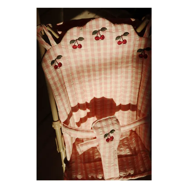 Puppenwagen Vichy | Rosa
