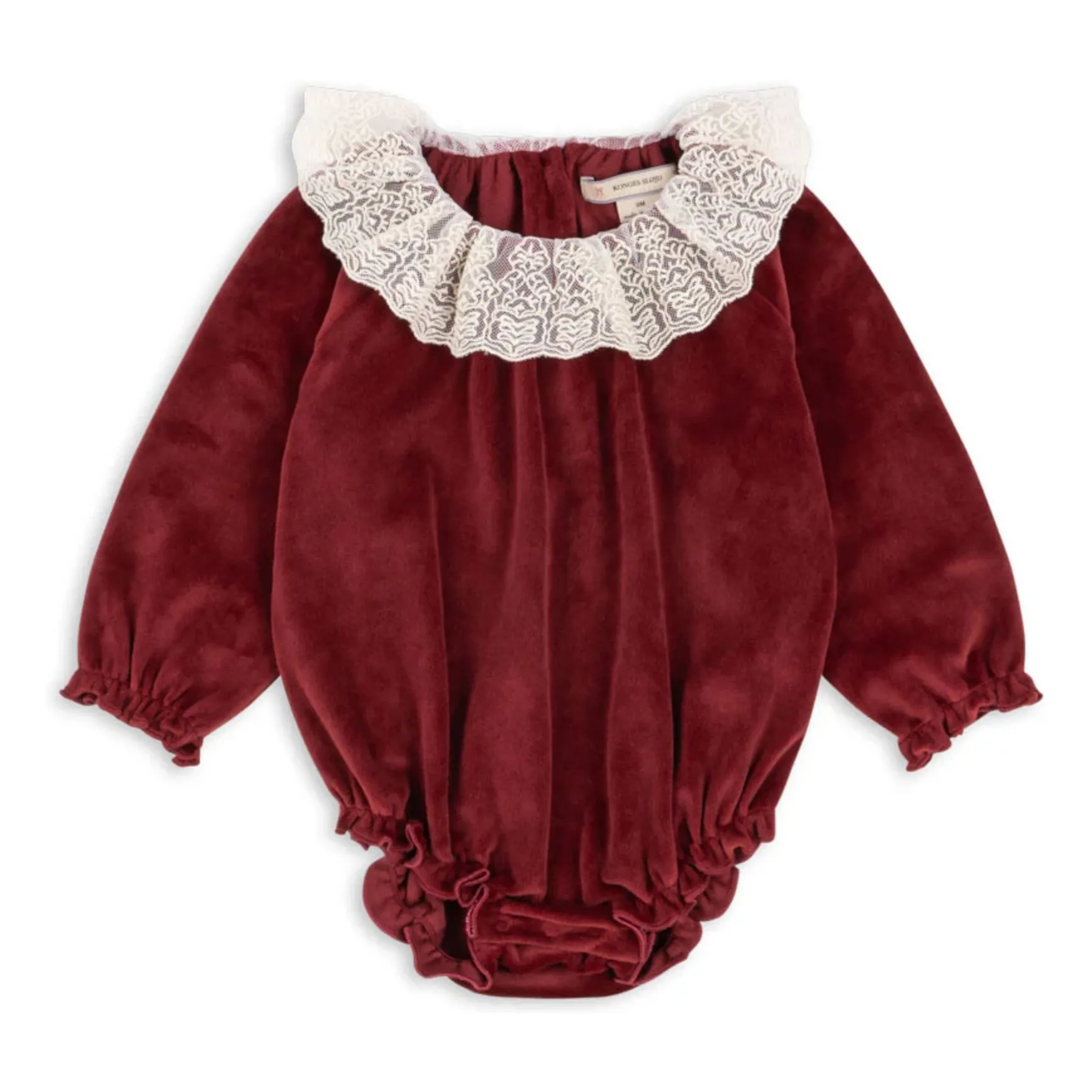 Konges Sløjd Burgundy Venola Velvet Romper