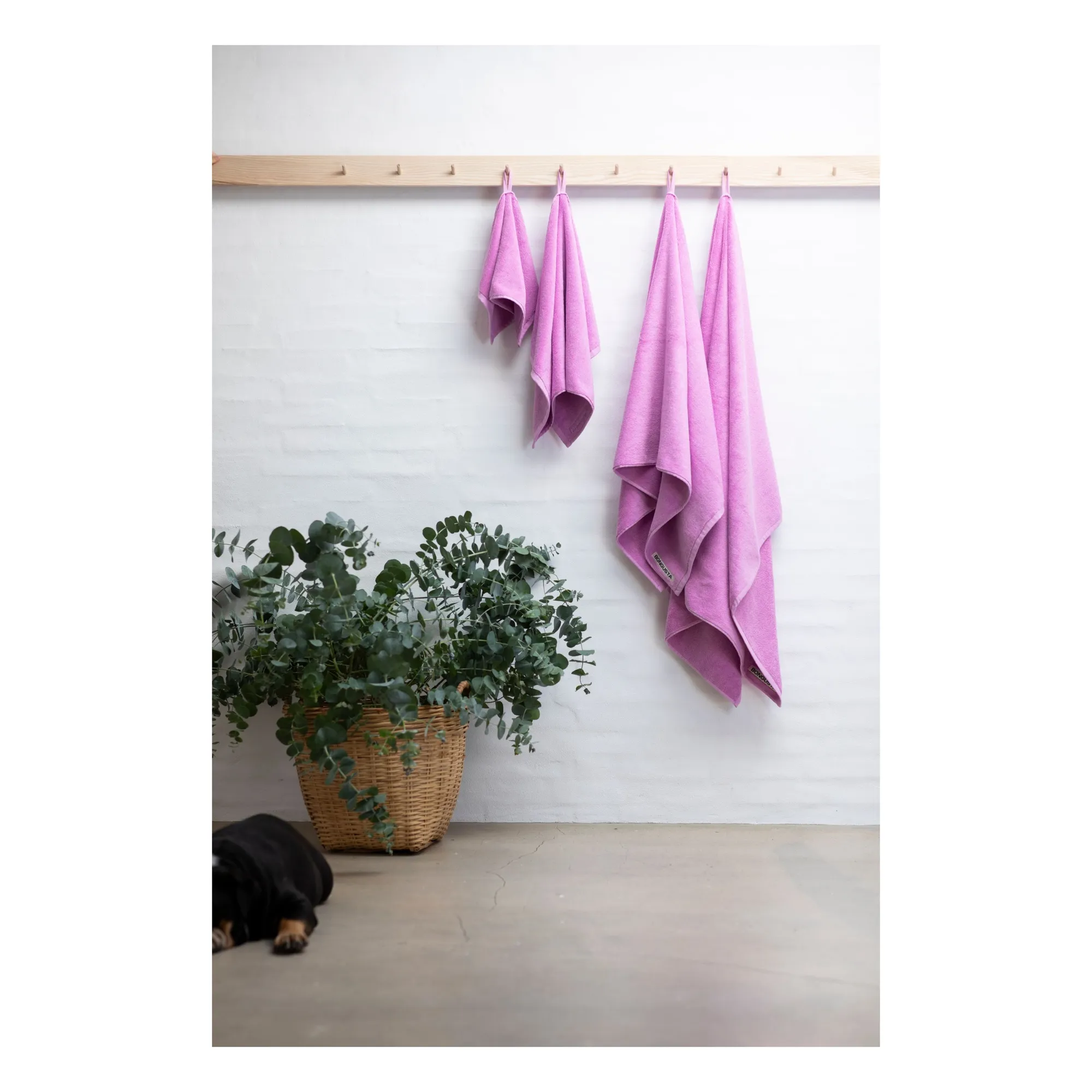 Serviette d'invité Naram | Rose fuschia- Image produit n°2