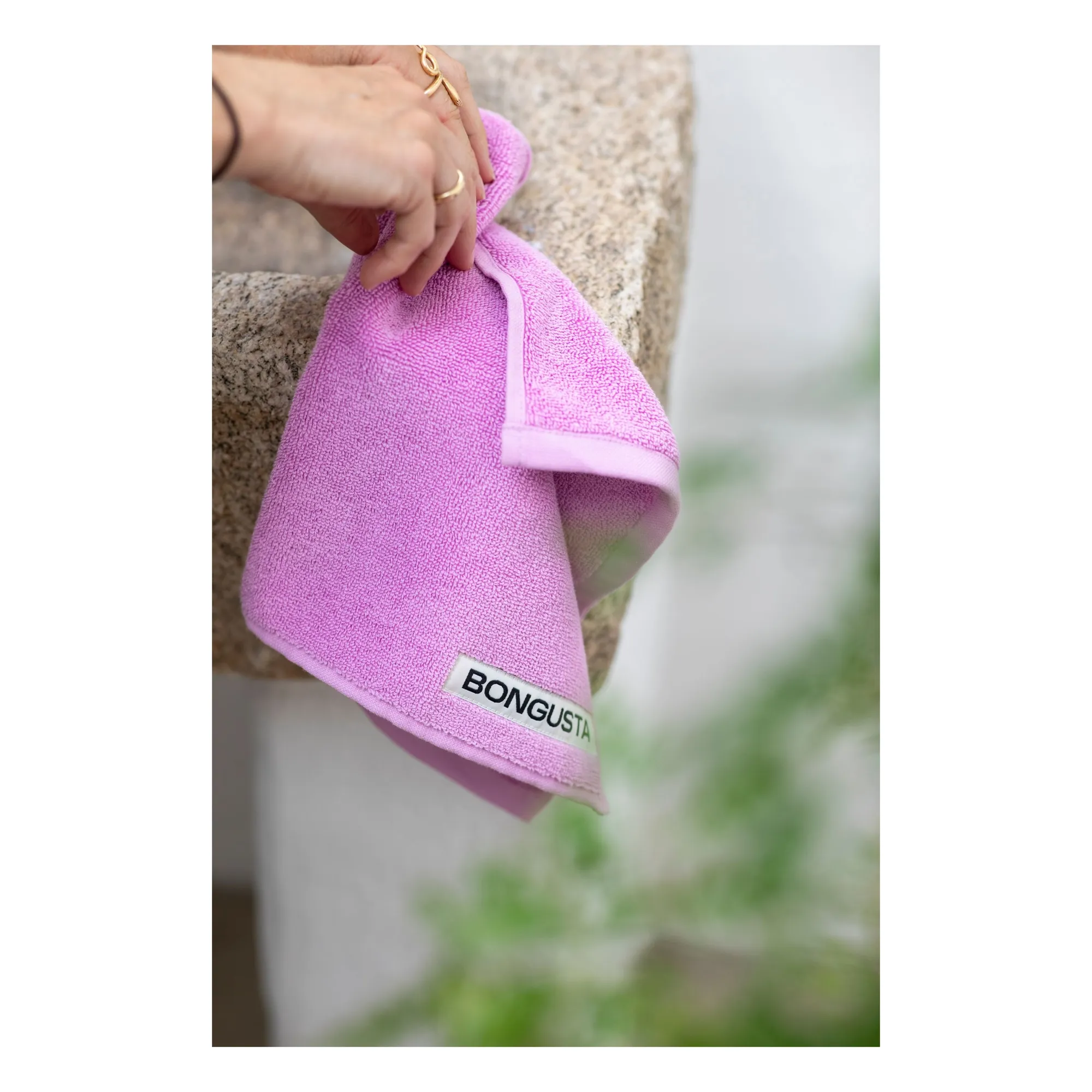 Serviette d'invité Naram | Rose fuschia- Image produit n°1