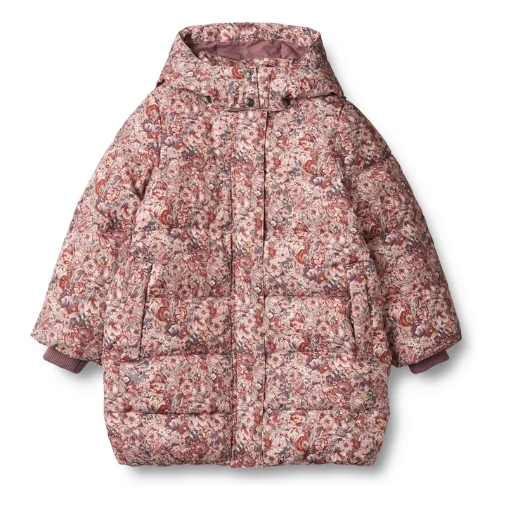 Blumige Daunenjacke Yrsa | Rosa- Produktbild Nr. 0