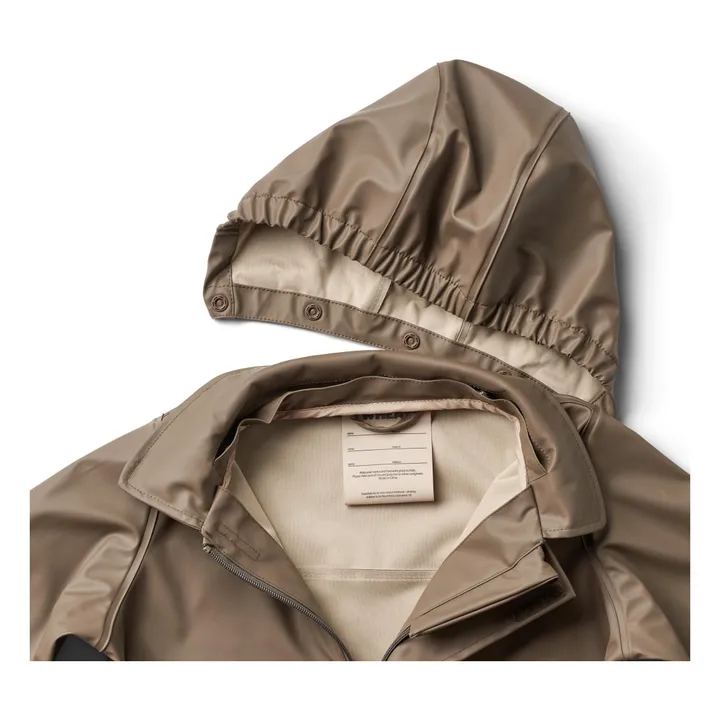 Chaqueta impermeable larga Finley | Beige obscuro- Imagen del producto n°2