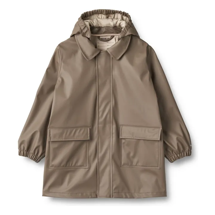 Chaqueta impermeable larga Finley | Beige obscuro- Imagen del producto n°0