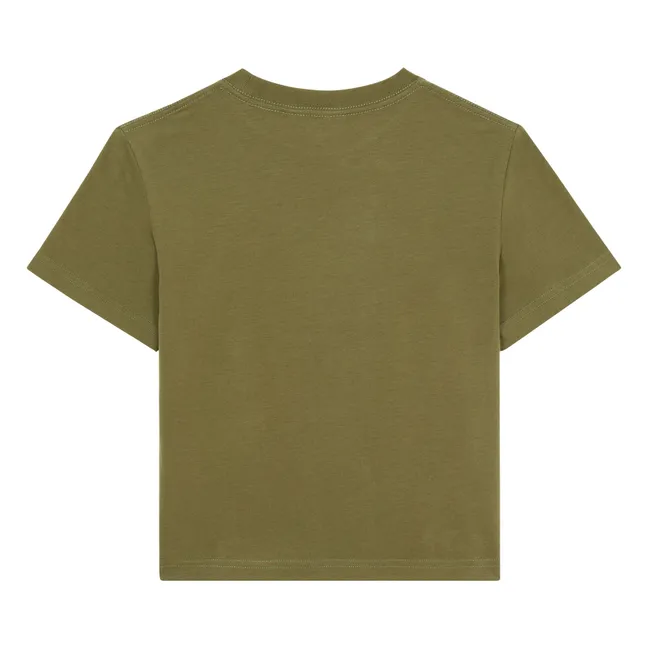 T-shirt Manches Courte Coton Bio | Vert kaki