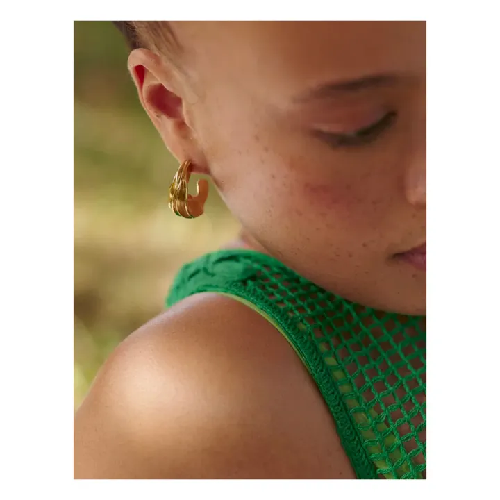 Créoles Le Drapé | Doré- Image produit n°4