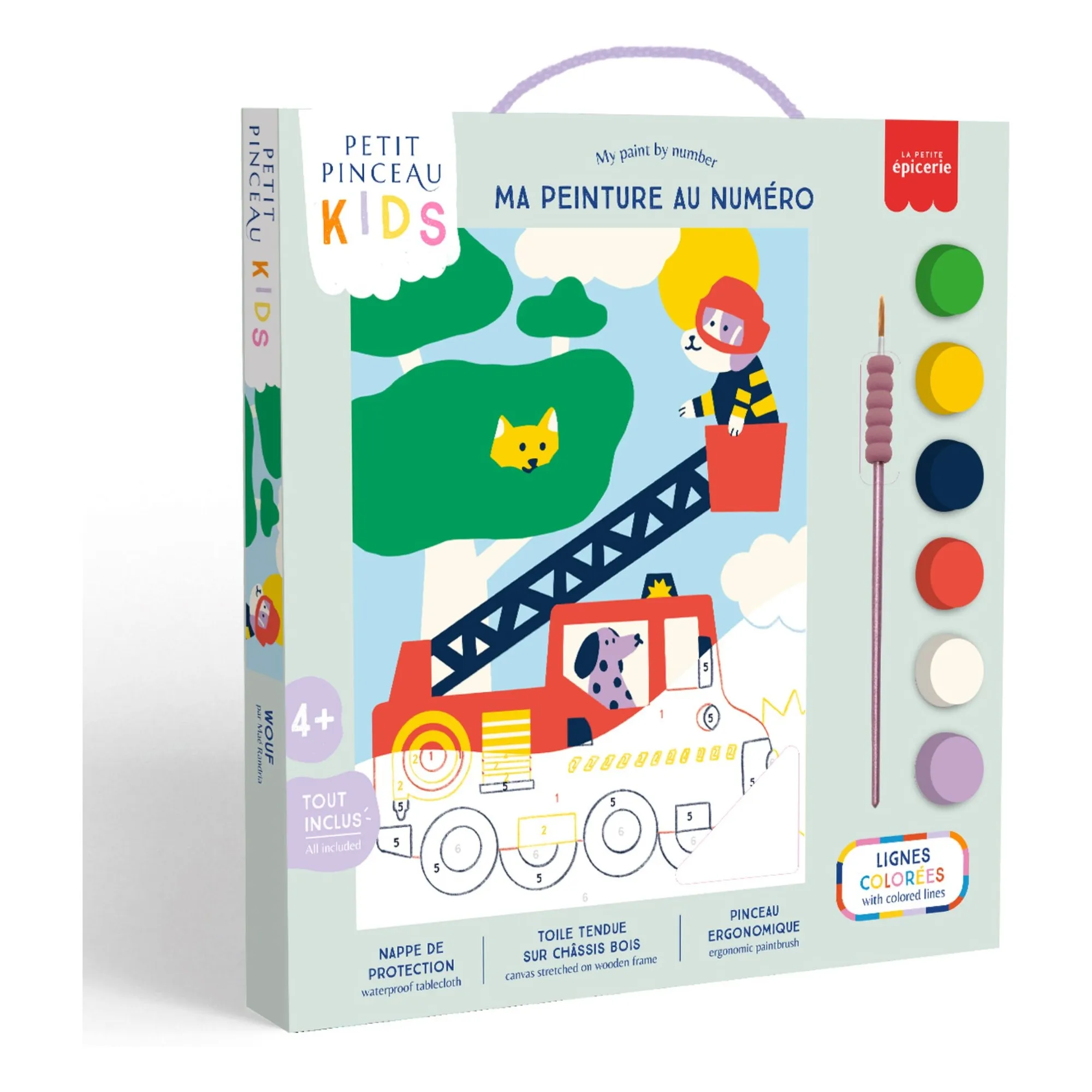 La Petite Épicerie Multicoloured Painting By Numbers - Wouf