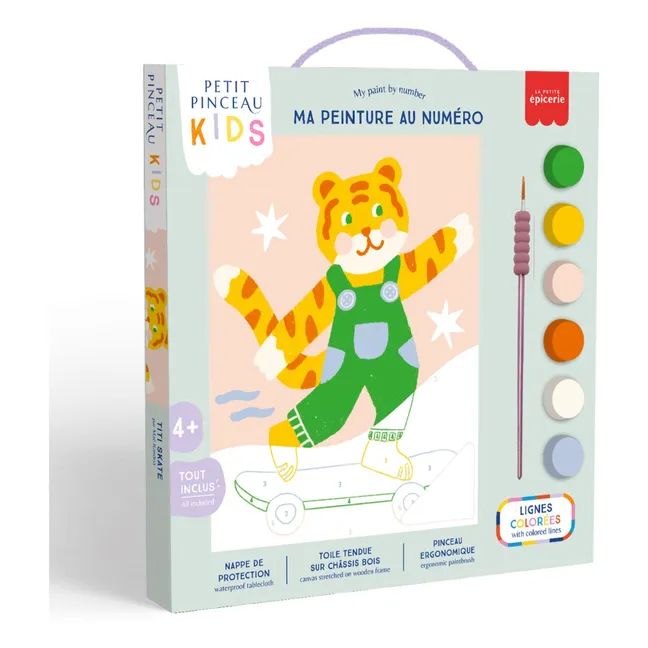 Pintura numerada infantil - Titi Skate