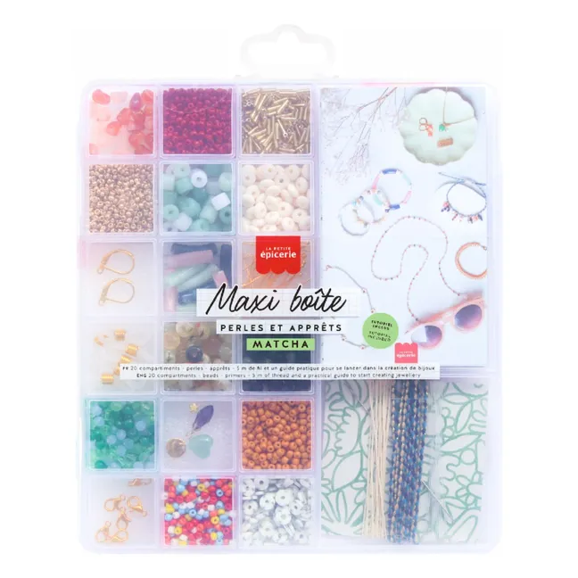Maxi boîte de perles et apprêts Matcha