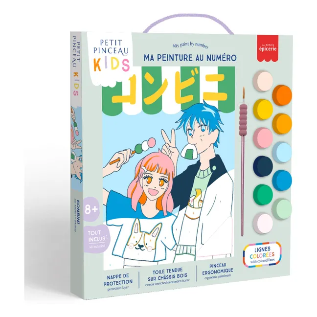 Pintura infantil por números - Konbini