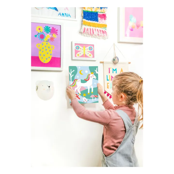 Children's numbered painting - Licorne et Piou- Product image n°1