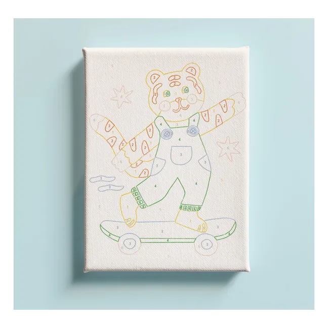 Pintura numerada infantil - Titi Skate