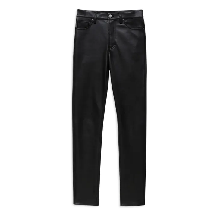 Pantalones Bruno de cuero reciclado | Negro- Imagen del producto n°0