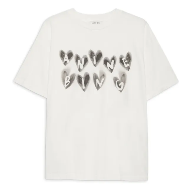 T-shirt Cade Hearts | Ivoire