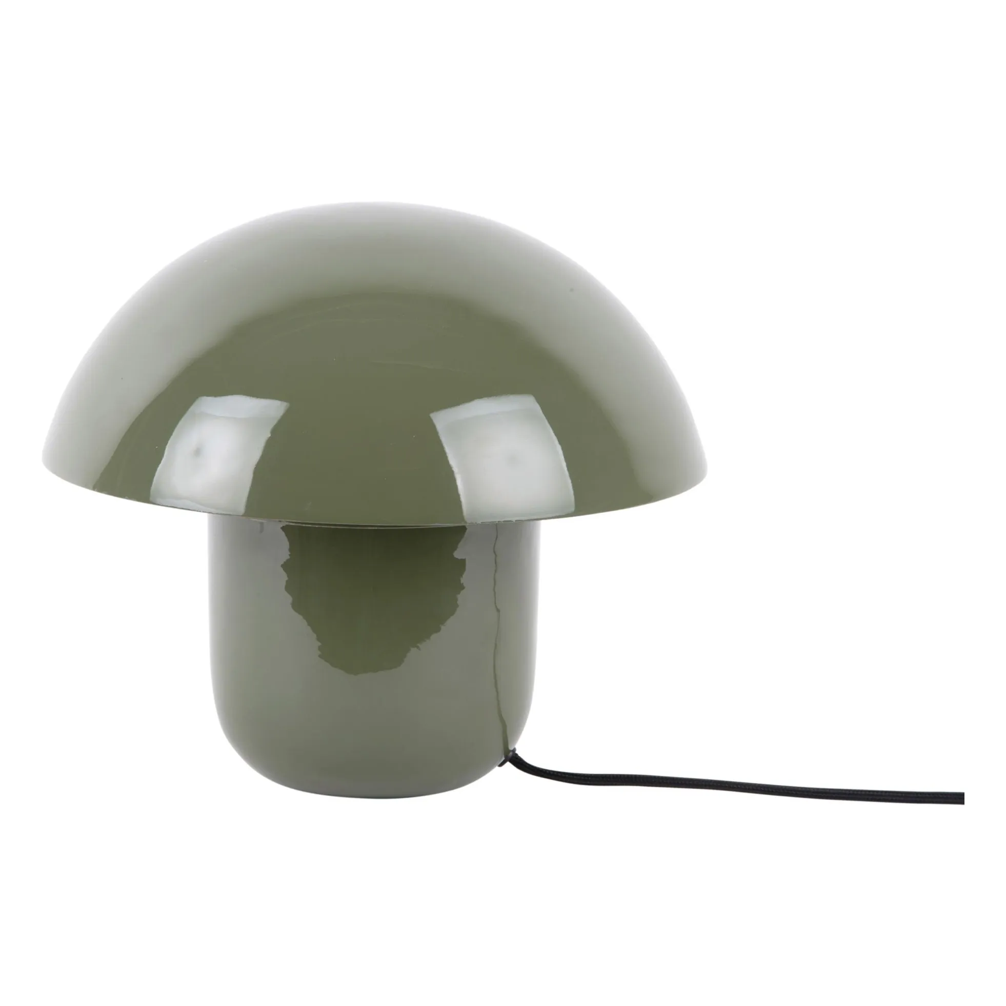 Present Time Khaki Fat Mushroom Table Lamp