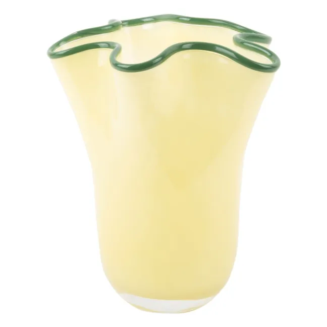 Ruffles vase | Pale yellow