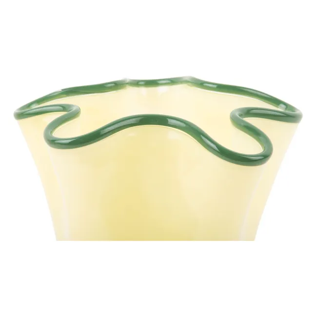 Ruffles vase | Pale yellow