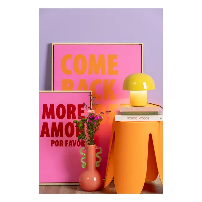 Mini Fat Mushroom table lamp | Yellow