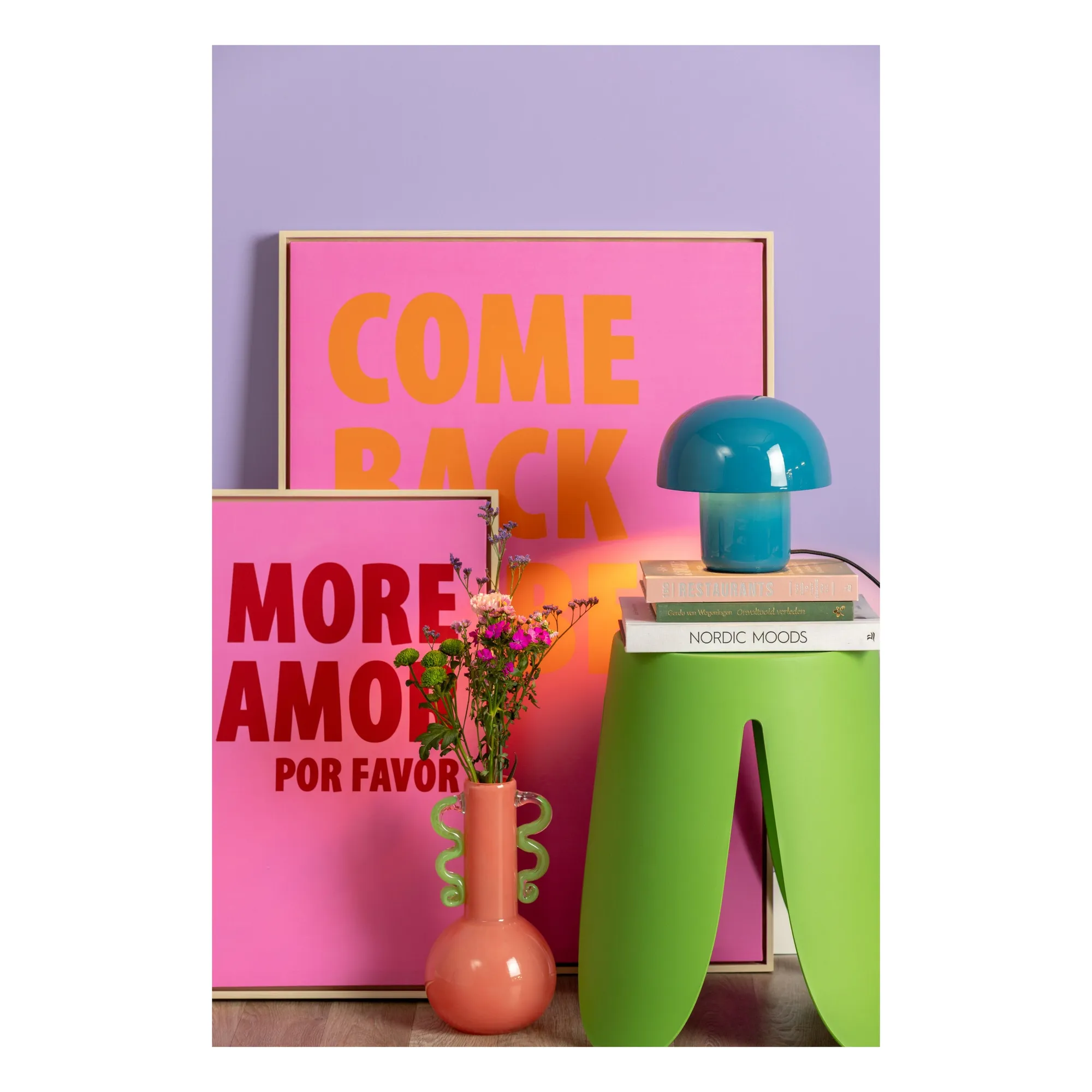 Lampe à poser Mini Fat Mushroom | Bleu électrique- Image produit n°1