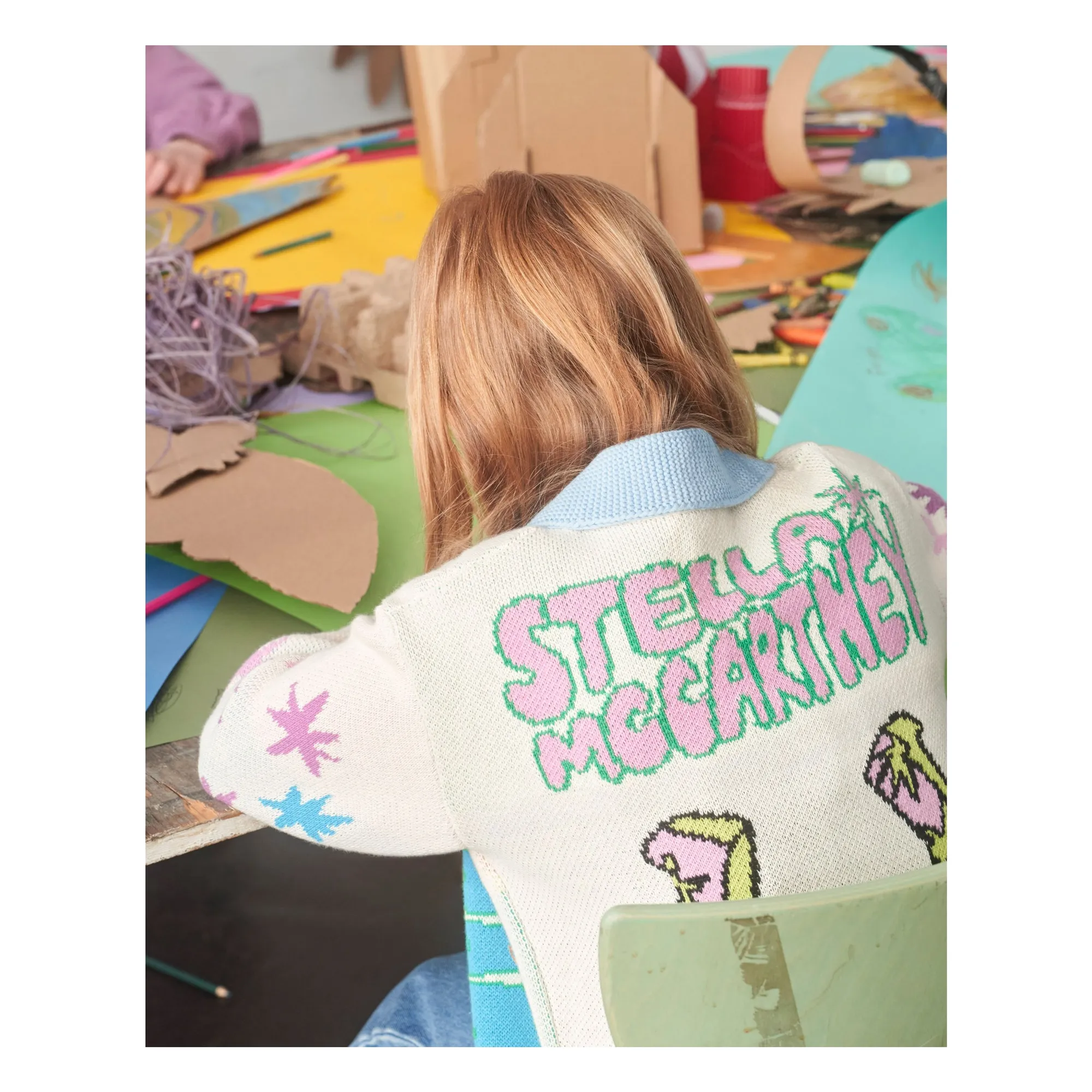 Cardigan Etoile Filante | Ecru- Image produit n°1