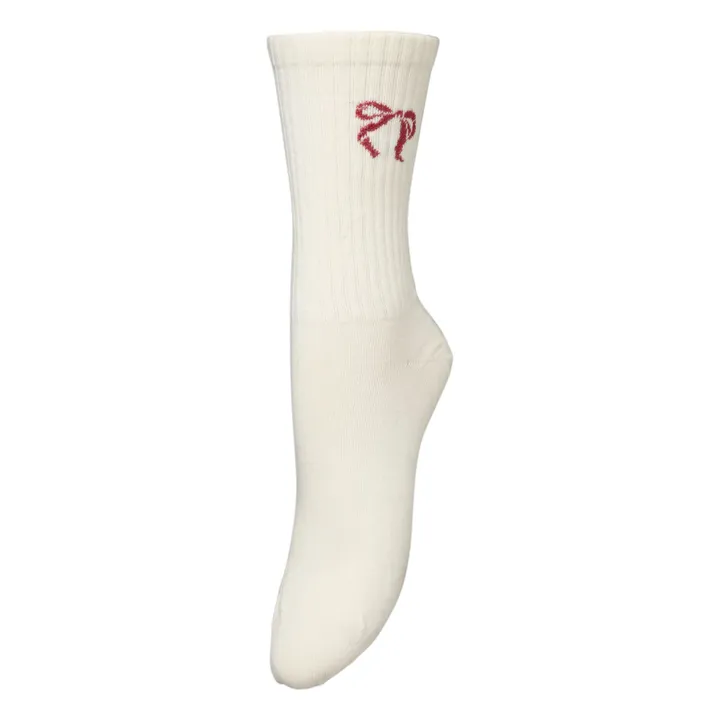Calze Bow Cotta | Bianco- Immagine del prodotto n°0
