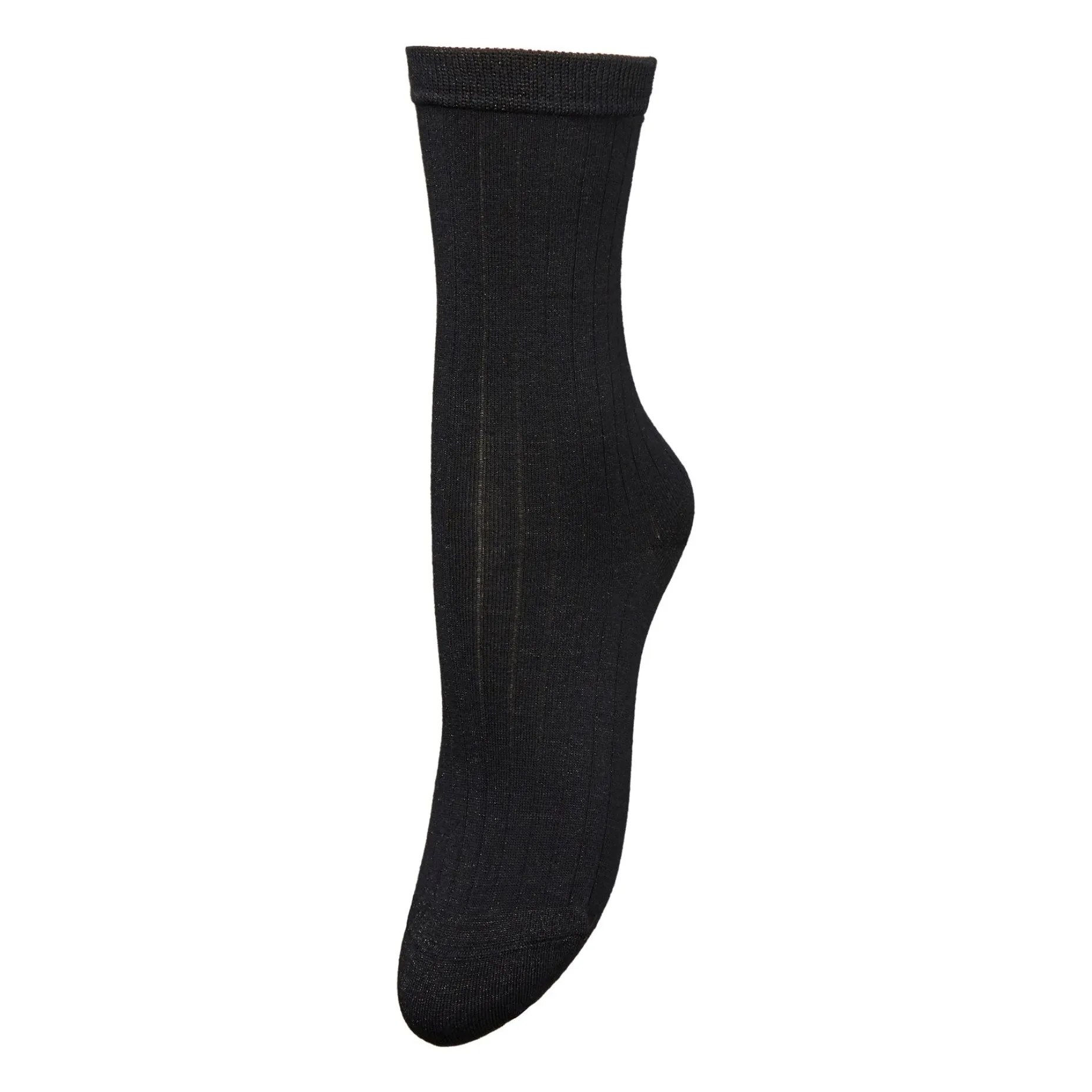 Becksöndergaard Black Glitter Ribbed Socks