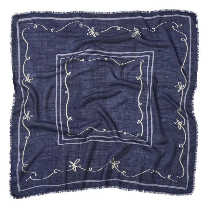 Pencia Siw Schal Wolle und Seide | Navy- Produktbild Nr. 0