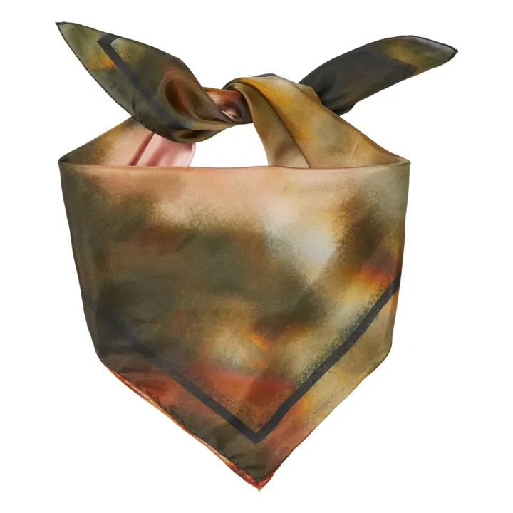 Foulard Rilia Sia Soie | Vert foncé- Image produit n°1