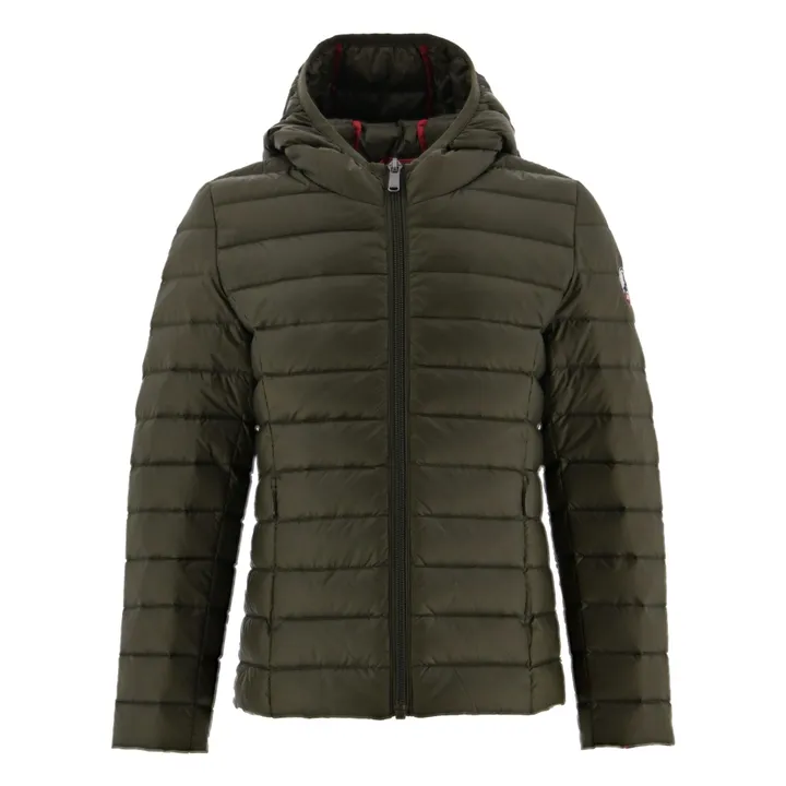 Chaqueta de plumón con capucha Carla | Caqui oscuro- Imagen del producto n°0