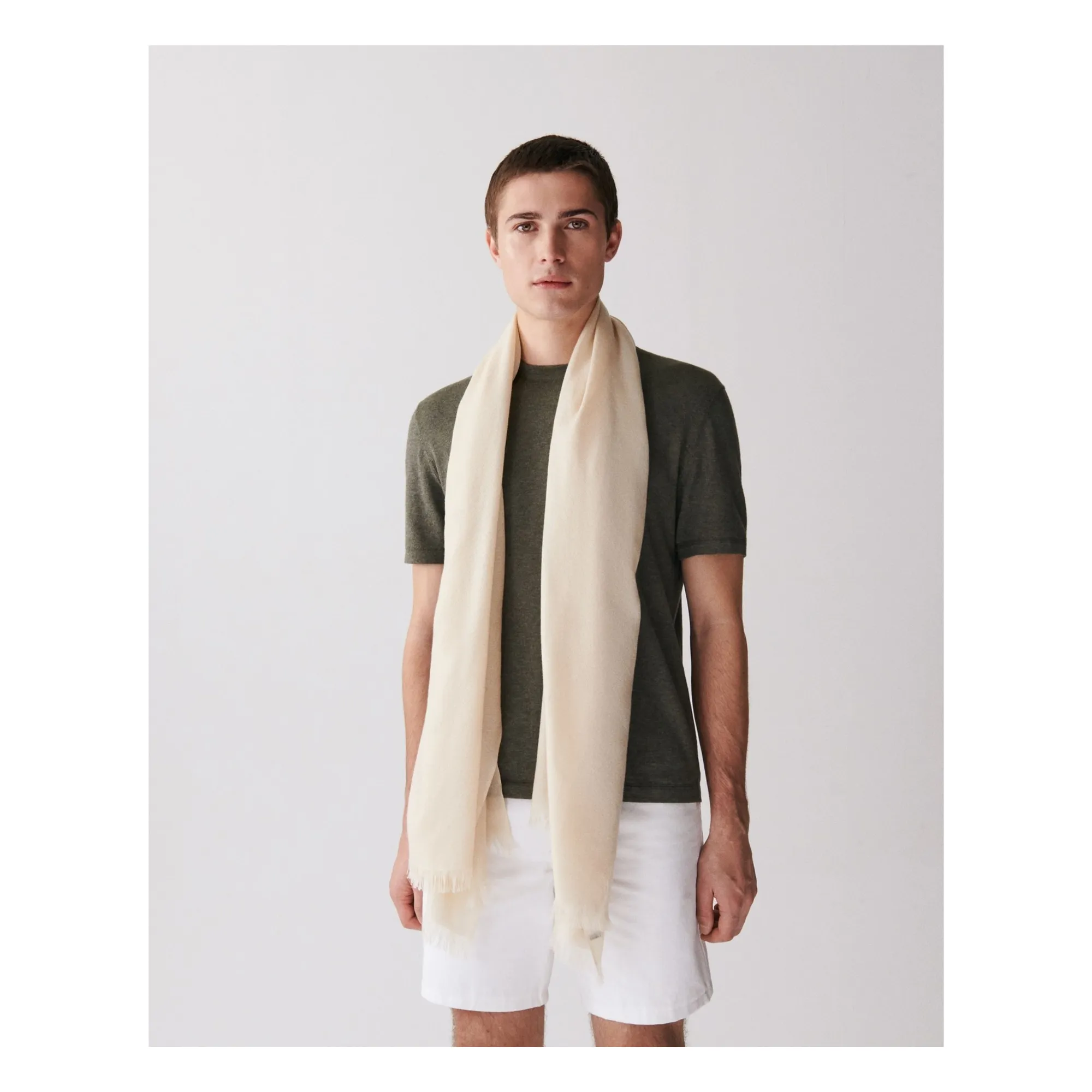 Etole Voile de Cachemire | Avoine- Image produit n°1