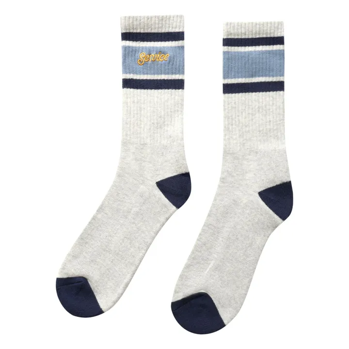Chaussettes Logo Ringer | Gris- Image produit n°0