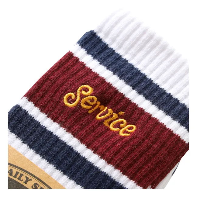 Logo Ringer Socks | White