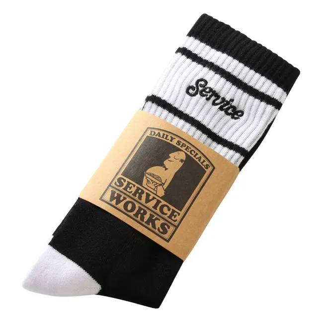 Logo Ringer Socks | Black